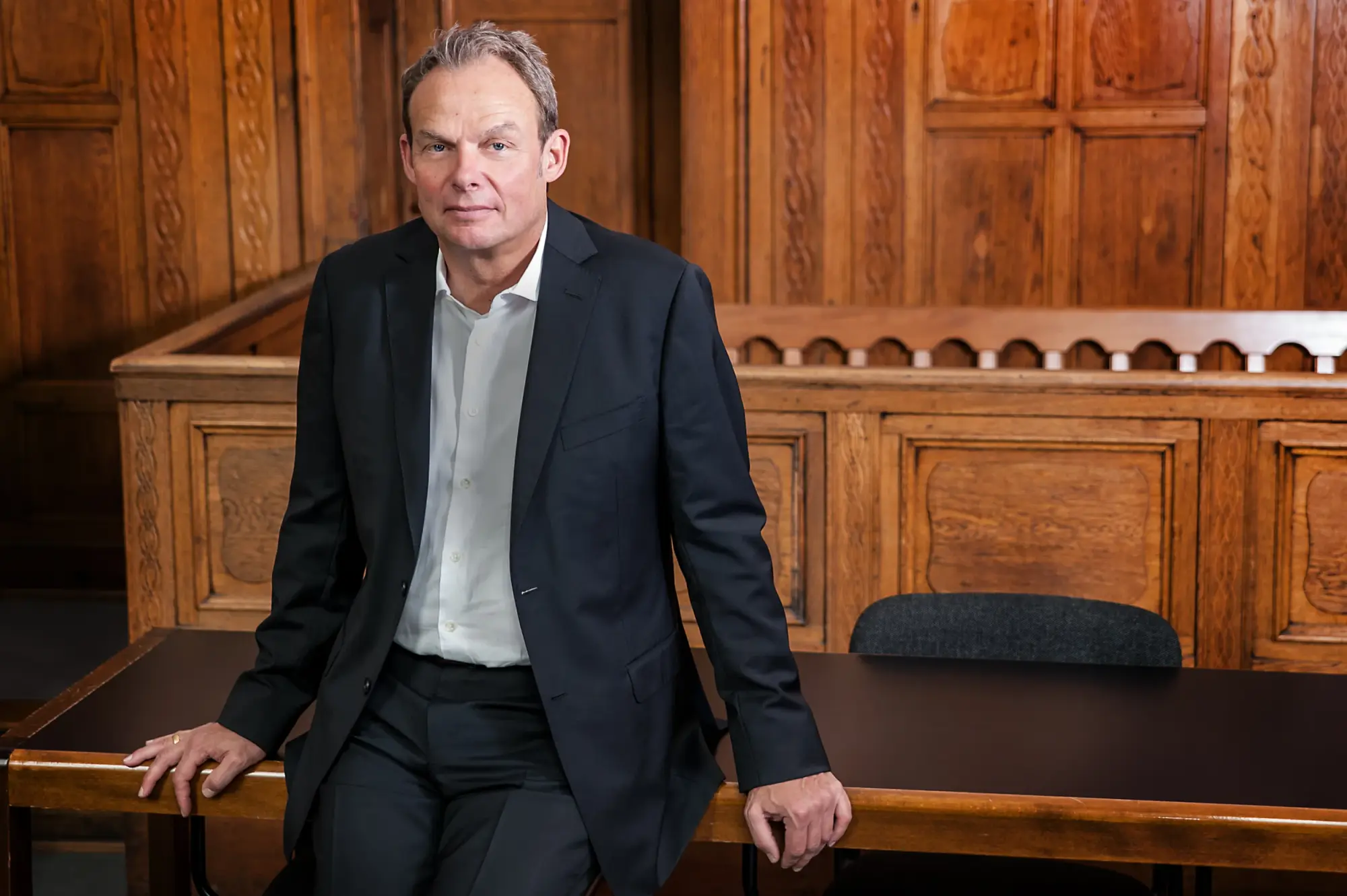 Rechtsanwalt Michael Böcker im Gerichtssaal